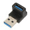 Προσαρμογέας USB με δεξιά γωνία, επέκταση 90 μοιρών από αρσενικό σε θηλυκό, γρήγορη 2