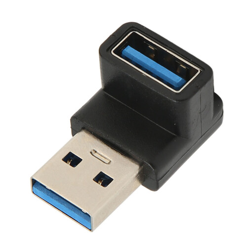 Προσαρμογέας USB με δεξιά γωνία, επέκταση 90 μοιρών από αρσενικό σε θηλυκό, γρήγορη 1