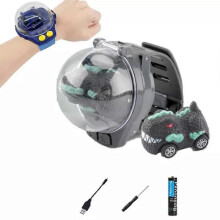 (Dinosaur Gray)Watch Remote Control Car Toy, 2025 New Remote Control Watch Car for Kids