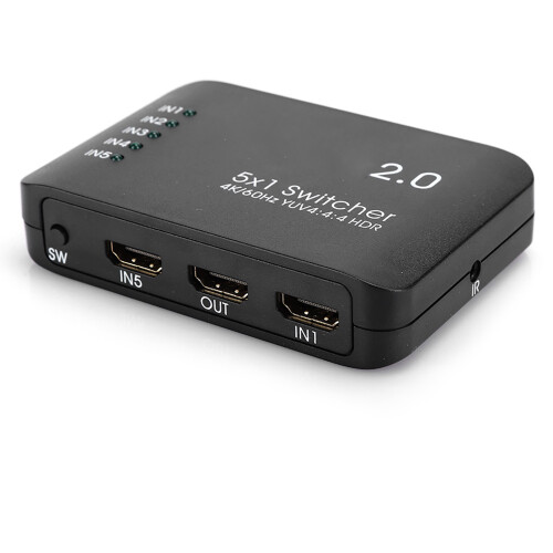 Εναλλαγέας HDMI με 5 σε 1 έξοδο, συμβατό με PS4PRO και Xbox One S, υποστηρίζει διαχωριστή HDMI 2