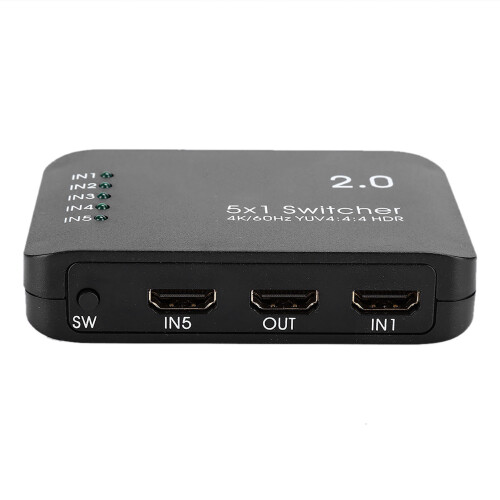 Εναλλαγέας HDMI με 5 σε 1 έξοδο, συμβατό με PS4PRO και Xbox One S, υποστηρίζει διαχωριστή HDMI 1