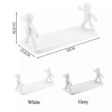 (gray 3pcs)2025 Upgrade The Kitchen Toilet Receive Shelf, Cute Little Guy Bathroom Shelves