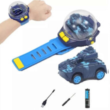 (Tank Blue)Watch Remote Control Car Toy, 2025 New Remote Control Watch Car for Kids