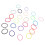 360 petits élastiques à cheveux, élastiques pour cheveux de bébé, élastiques colorés et extensibles pour queue de cheval, élastiques sans 6