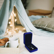 Caixa para pingente (1 unidade), para conjunto de joias feminino e masculino, ideal para presentes de Dia dos Namorados, casamento, aniversário,