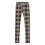 (L,Orange)Mens Straight Leg Plaid Casual Trousers 1