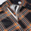 (L,Orange)Mens Straight Leg Plaid Casual Trousers 4