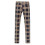 (L,Orange)Mens Straight Leg Plaid Casual Trousers 2