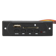Krachtige 12V Bluetooth MP3/WMA audio-decoderingmodule voor in de auto met USB, TF-kaart, FM- en LINE-ingang en geheugenfunctie bij stroomuitval,
