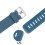 Pulseiras versáteis para relógios esportivos, compatíveis com Fitbit, à prova d'água e de suor, fáceis de instalar e remover, dupla proteção 4