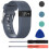 Pulseiras versáteis para relógios esportivos, compatíveis com Fitbit, à prova d'água e de suor, fáceis de instalar e remover, dupla proteção 2