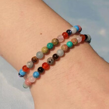 Bracelet d'anniversaire aux couleurs acidulées, circonférence 21,5 cm, 1 pièce, cadeau pour le 20e anniversaire d'une femme, carte d'anniversaire