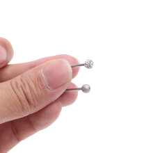 Seodra Tolladh Nipple Barra Teanga, Tacar Fáinní Tolladh Barraí Teanga Gauge 16MM, Taispeáin Gabhálais Phearsantaithe, Do Fhir agus do Mhná (16