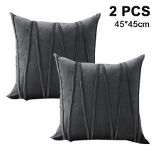 Luxurious Velvet Sofa Throws: Square Cushions With Stylish Gold Design For Premium Home Decor