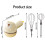 Portable Cordless Eggs Beater 3 Adjusted Speed Handheld Mixers 3