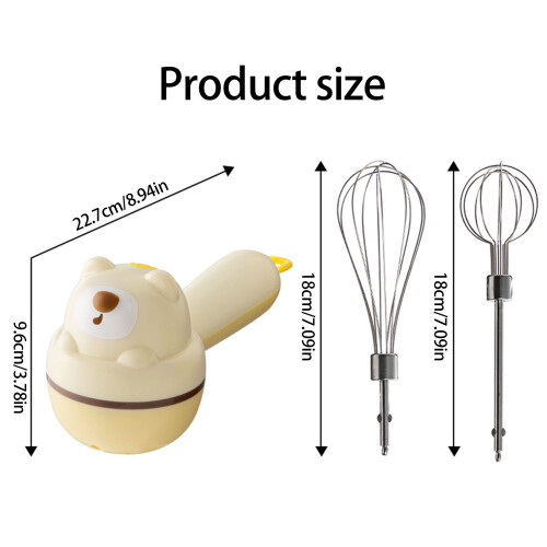 Portable Cordless Eggs Beater 3 Adjusted Speed Handheld Mixers 2