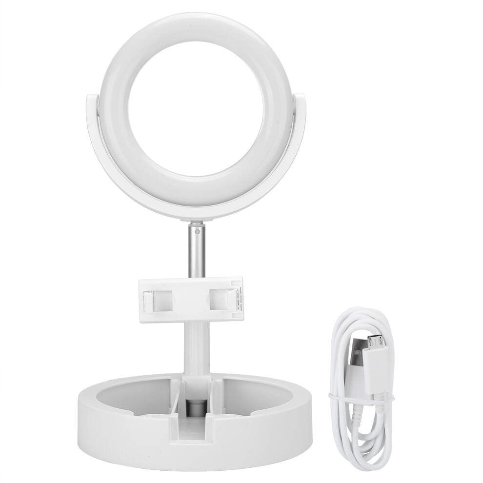 Led Ring With Stepless Dimming Universal Rotatable Phone Holder Compact Weight Built-In Phone Holder Foldable Design For Selfie Makeup Light 9420858905585