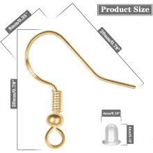 Kit de fabrication de boucles d'oreilles avec crochets en argent sterling, apprêts hypoallergéniques pour la création de boucles d'oreilles DIY,