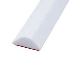 Shower Splash Guard Flexible Strip Silicone Seal Wet Room Floor Barrier (White)