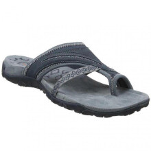 (36,Blue)Open Toe Women Sandals for Summer Beach Arch Support Design Flip Flop Flat Heel