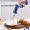 Handheld Electric Mixer Foldable Stainless Steel Whisks 3-Black 4