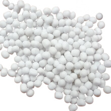 3-6mm Gravel Beads Glass Beads Easy to-Porcelain white abou