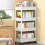 Convenient Snacks Holder Trolley with Wheels Space-Yellow 7