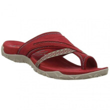 (38,Red)Open Toe Women Sandals for Summer Beach Arch Support Design Flip Flop Flat Heel