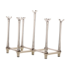Adjustable drying rack for cups and bottles, spacesaving drip rack for office to dry water bottles and mugs.