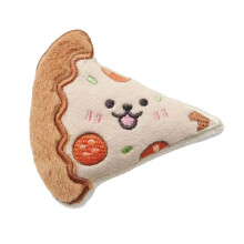 Dog Entertainment Toy Plush Squeaky Doll for Boredom Dog-pizza