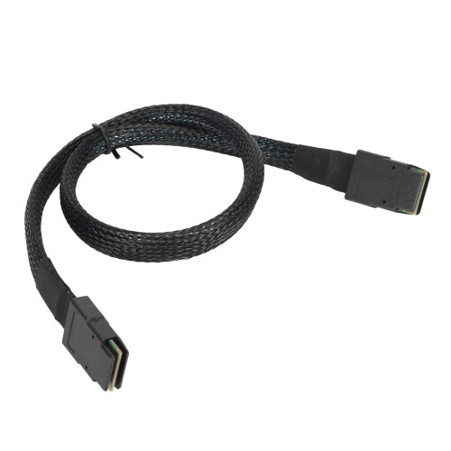 High Performance Data Cable, 12Gbps Transmission Speed Mini SAS Connector for Server Hard Disk, Dual Channel Shielding Flexible and Pull-Resistant Tin 1