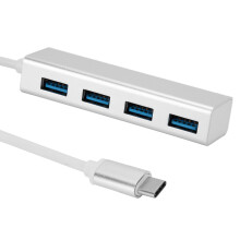 SuperSpeed USB-Hub, tragbarer Aluminium-Multi-USB-Port-Adapter für schnelle Datenübertragung, Plug & Play, ultraschlankes Design für Notebooks,