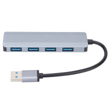 USB-Hub für Laptops, USB 3.0, Full-HD-Webcam-Splitter mit großem Sichtfeld, Plug-and-Play-Datenübertragung, Port-Expander, kompatibel mit Tastatur
