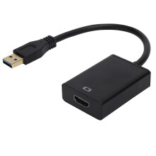 Adaptér USB 3.0 na HDMI pre viac monitorov, kábel s vysokým rozlíšením a pozláteným konektorom, kompatibilný so zariadeniami Windows a Mac,