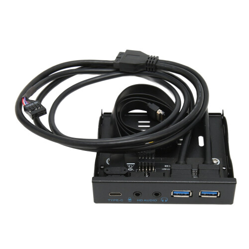Προσαρμογέας μπροστινού πίνακα USB υψηλής ταχύτητας 10Gbps USB3.2Hub Plug and Play με 2
