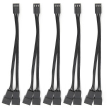 Splitter per ventole PWM avanzato per il raffreddamento del case del computer, cavo di prolunga flessibile per l'alimentazione delle ventole che