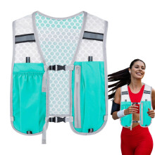 Running Hydration Vest for Women Runners River Water Vest, Stable Bubble Chest Bag for Hiking, Marathons, Sky Blue D