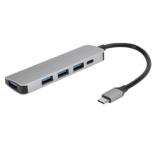 Multiport-Adapter für USB-C-Geräte, HDMI-Ausgang und SD-Kartenleser. Hochgeschwindigkeits-Übertragungshub mit praktischem Hub-Design, kompatibel