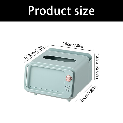 Sturdy PP Cream Tissue Holder Featuring-White Ordinary styl 2