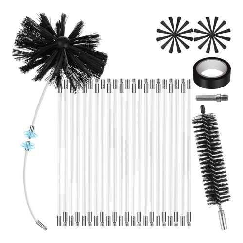 Manual Bendable Nylon Chimney Cleaning Sweep Set for Various