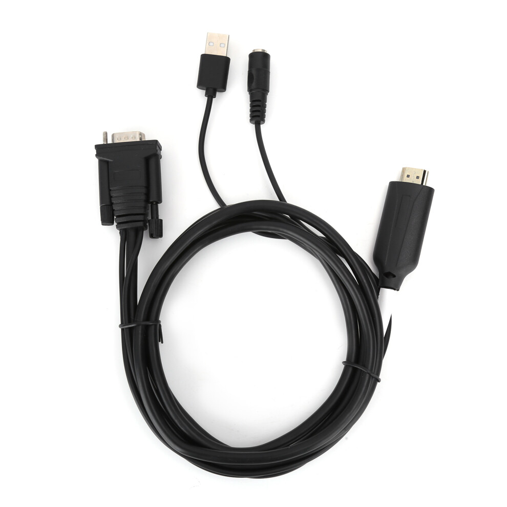 Vga Adapter, Displayport To Vga Converter With High Video Resolution And Stable Data Transmission For Laptop Monitor Projector (1.8M) 9486358973707