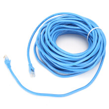 Cabo Ethernet ultrarrápido, transferência de dados em alta velocidade, 20 m/22 jardas, fio de cobre nu, cabo de rede de cobre livre de oxigênio,