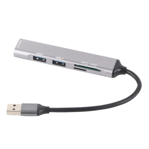 Φορητός διανομέας USB από κράμα αλουμινίου, λεπτός σχεδιασμός Plug and Play