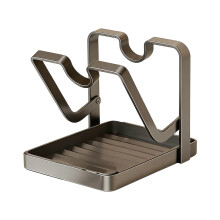 Double Layer Pot Lid And Cutting Board Holder With-1-tier C