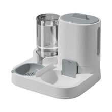 Mangeoires pour animaux de compagnie avec distributeur-gris