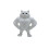 Figurine de chats musclés-Chat avec les bras sur les hanches 1
