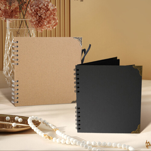 Memory Book With 8Inch Blank Interior Pages DIY-light blue 1