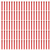 Système d'identification des troupeaux en plastique,-Rouge