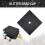 10Pcs Thicken Shimmering Sheets for Caps Embellishments-Black 6