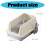 High Side Cats Toilet AntiSplash Fence Removable-Light Grey 4